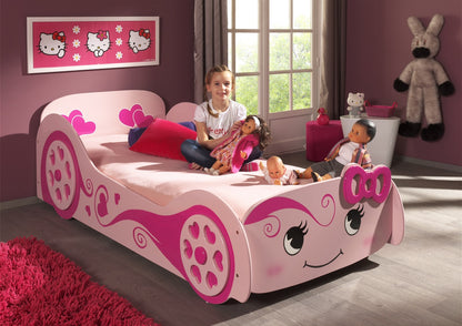 Artisan Single Pink Love Car Bed