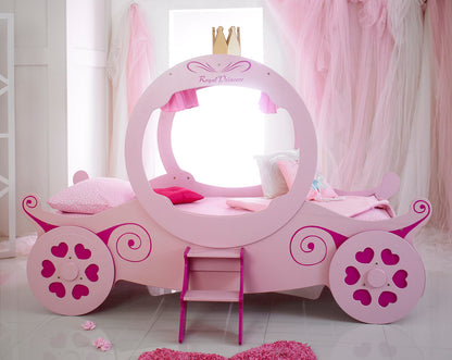 Artisan Single Pink Princess Carriage Bed