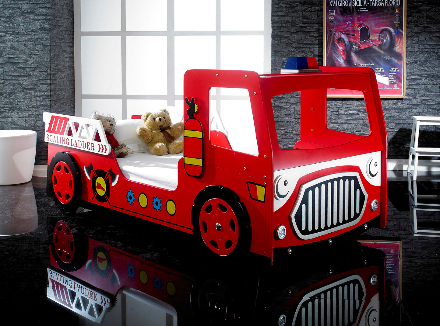 Artisan Single Wood Fire Engine Bed