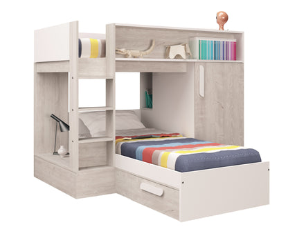 Trasman Tordera Reversible Bunk Bed with Wardrobe and Storage