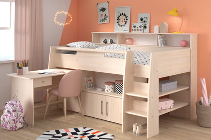 Parisot Kurt Mid Sleeper with Desk and Storage