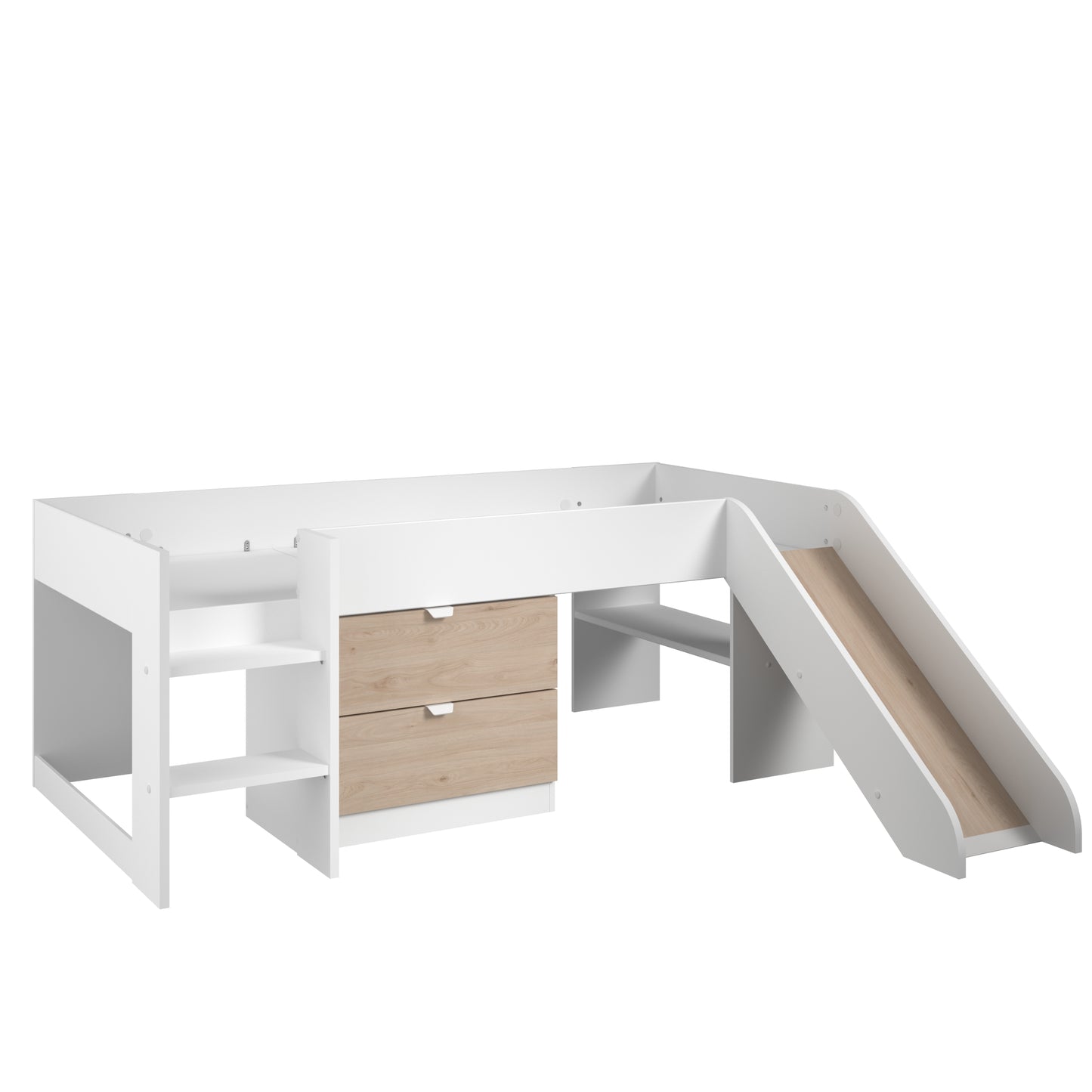 Parisot Tobo Mid Sleeper Bed with Slide and Storage