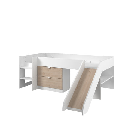 Parisot Tobo Mid Sleeper Bed with Slide and Storage