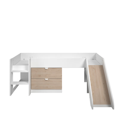 Parisot Tobo Mid Sleeper Bed with Slide and Storage