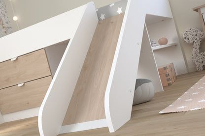 Parisot Tobo Mid Sleeper Bed with Slide and Storage