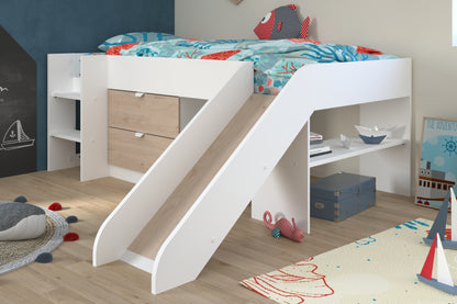 Parisot Tobo Mid Sleeper Bed with Slide and Storage