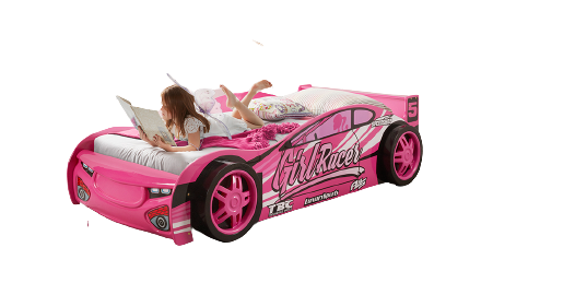 Artisan Single Pink Sports Car Racer Bed