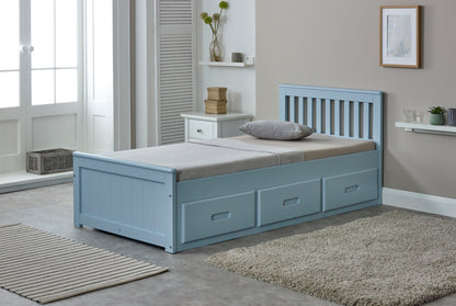 Amani Mission Bed Blue Single