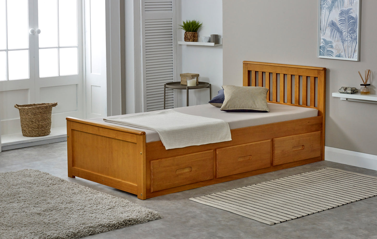 Amani Mission Bed Honey Single