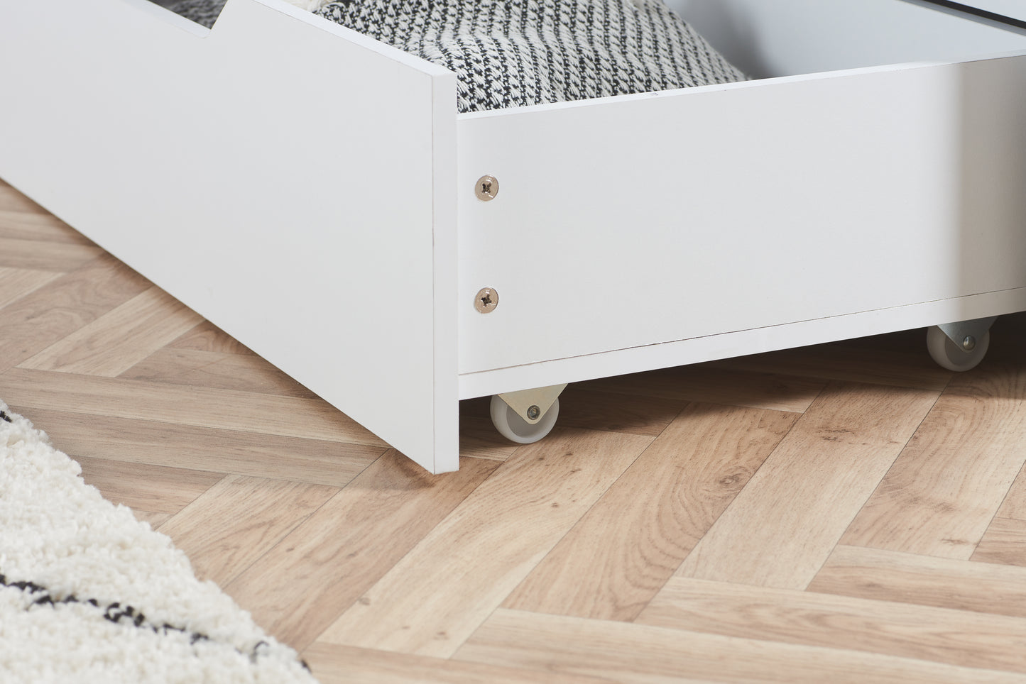 Birlea Alfie Small Double Storage Bed White