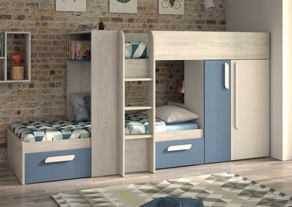 Trasman Barca Bunk Bed with Storage and Wardrobe