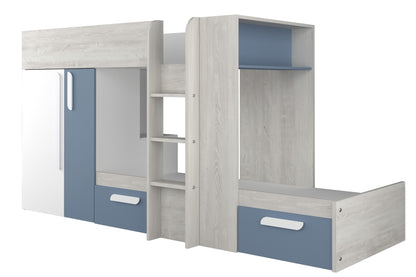 Trasman Barca Bunk Bed with Storage and Wardrobe