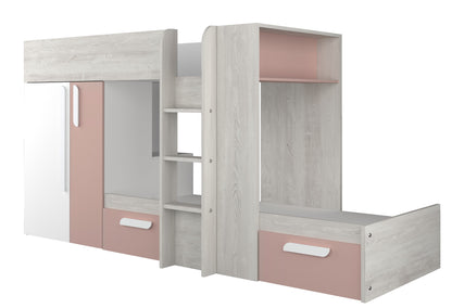 Trasman Barca Bunk Bed with Storage and Wardrobe