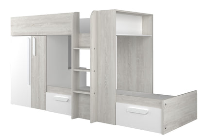 Trasman Barca Bunk Bed with Storage and Wardrobe