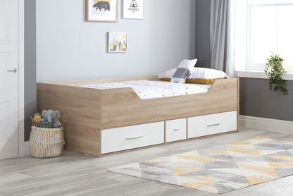 Birlea Camden Cabin Bed White and Oak with Storage