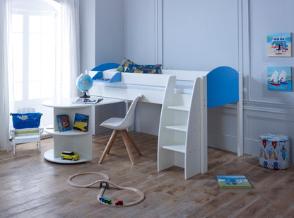 Kids Avenue Eli Mid Sleeper with Shelving and Desk