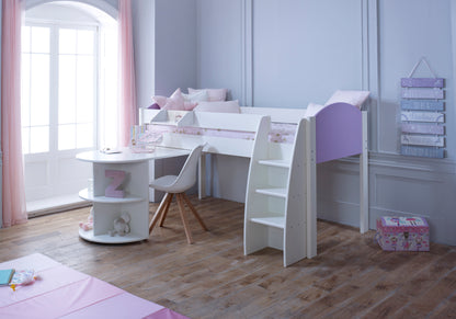 Kids Avenue Eli Mid Sleeper with Shelving and Desk