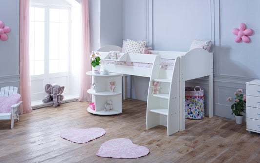 Kids Avenue Eli Mid Sleeper with Shelving and Desk