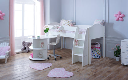 Kids Avenue Eli Mid Sleeper with Shelving and Desk