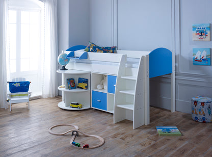 Kids Avenue Eli Mid Sleeper with Cube Storage and Desk