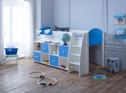 Kids Avenue Eli Mid Sleeper with Cube Storage