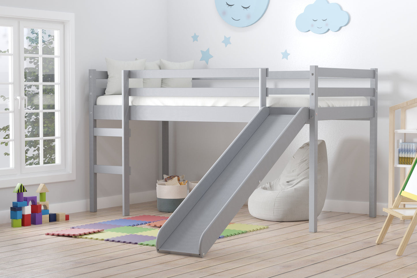 Birlea Frankie Mid Sleeper with Slide