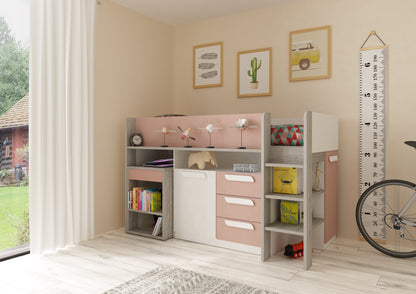 Trasman Girona Mid Sleeper with Desk and Storage