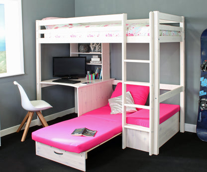 Thuka High Sleeper with Desk and Futon