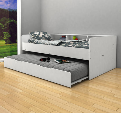 Kudl Daybed with Trundle - White