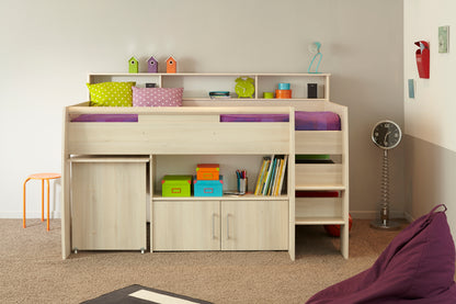 Parisot Kurt Mid Sleeper with Desk and Storage