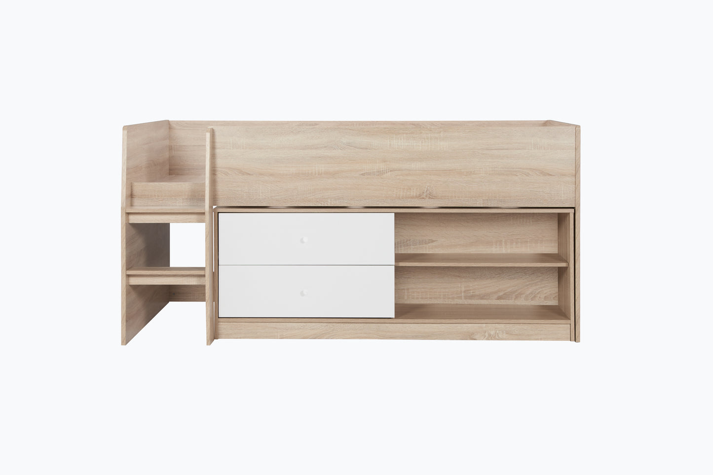 Birlea Layton Cabin Bed White and Oak with Storage