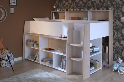 Parisot Lucas Mid Sleeper with Desk and Storage