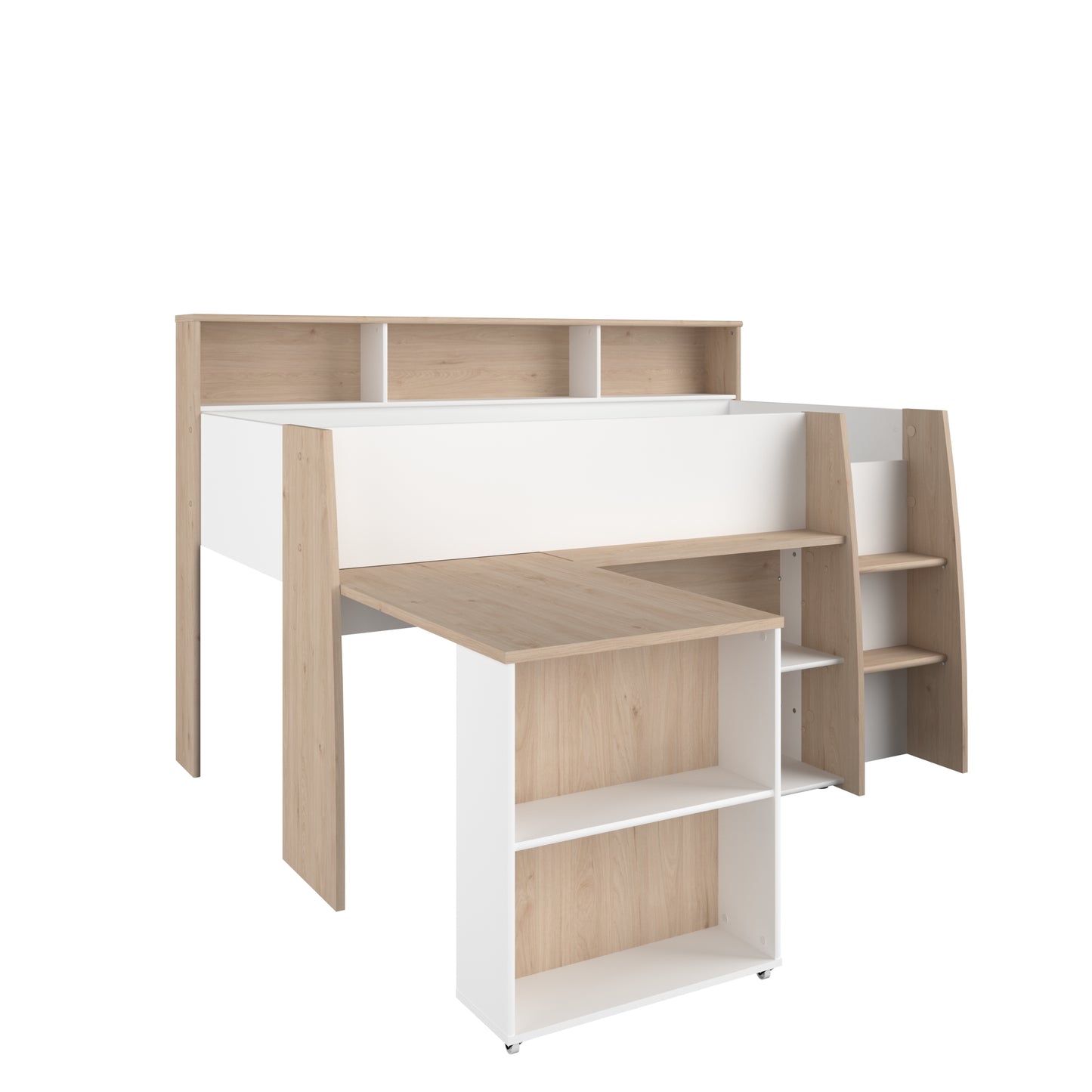 Parisot Lucas Mid Sleeper with Desk and Storage