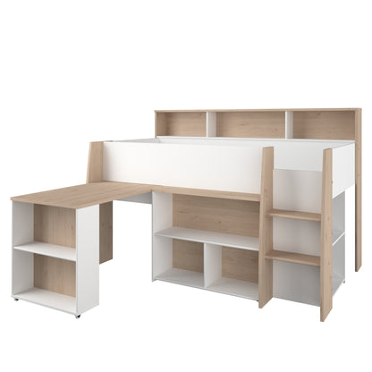 Parisot Lucas Mid Sleeper with Desk and Storage