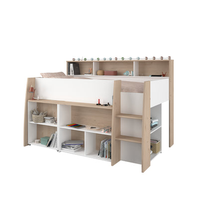 Parisot Lucas Mid Sleeper with Desk and Storage