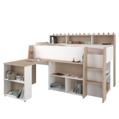 Parisot Lucas Mid Sleeper with Desk and Storage