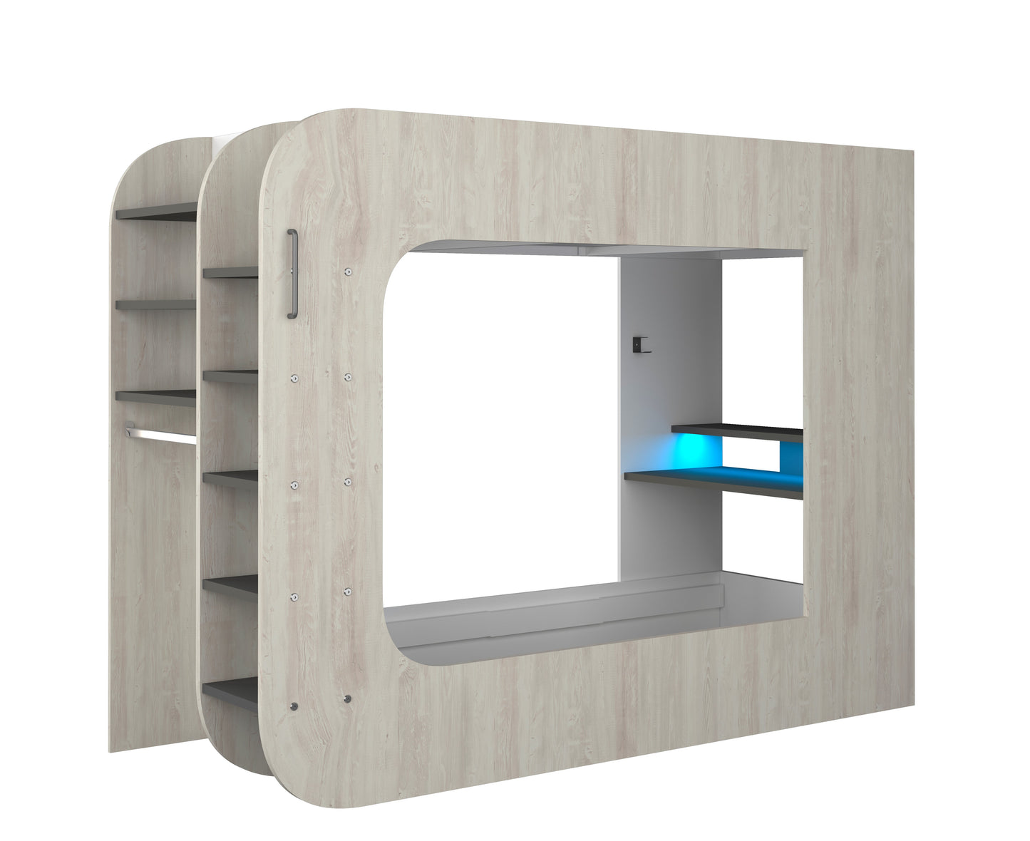 Trasman Loftpod Solo 3 Gaming Bed with Desk and Storage