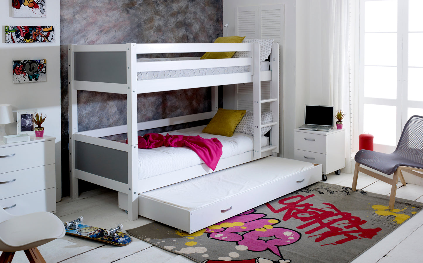 Thuka Nordic Bunk Bed with Trundle