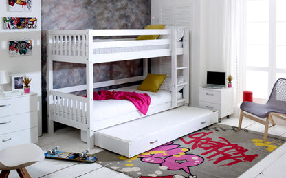 Thuka Nordic Slatted Ends Bunk Bed with Trundle