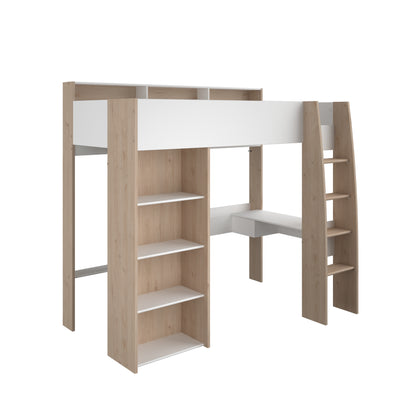 Parisot Shelter High Sleeper with Desk and Wardrobe