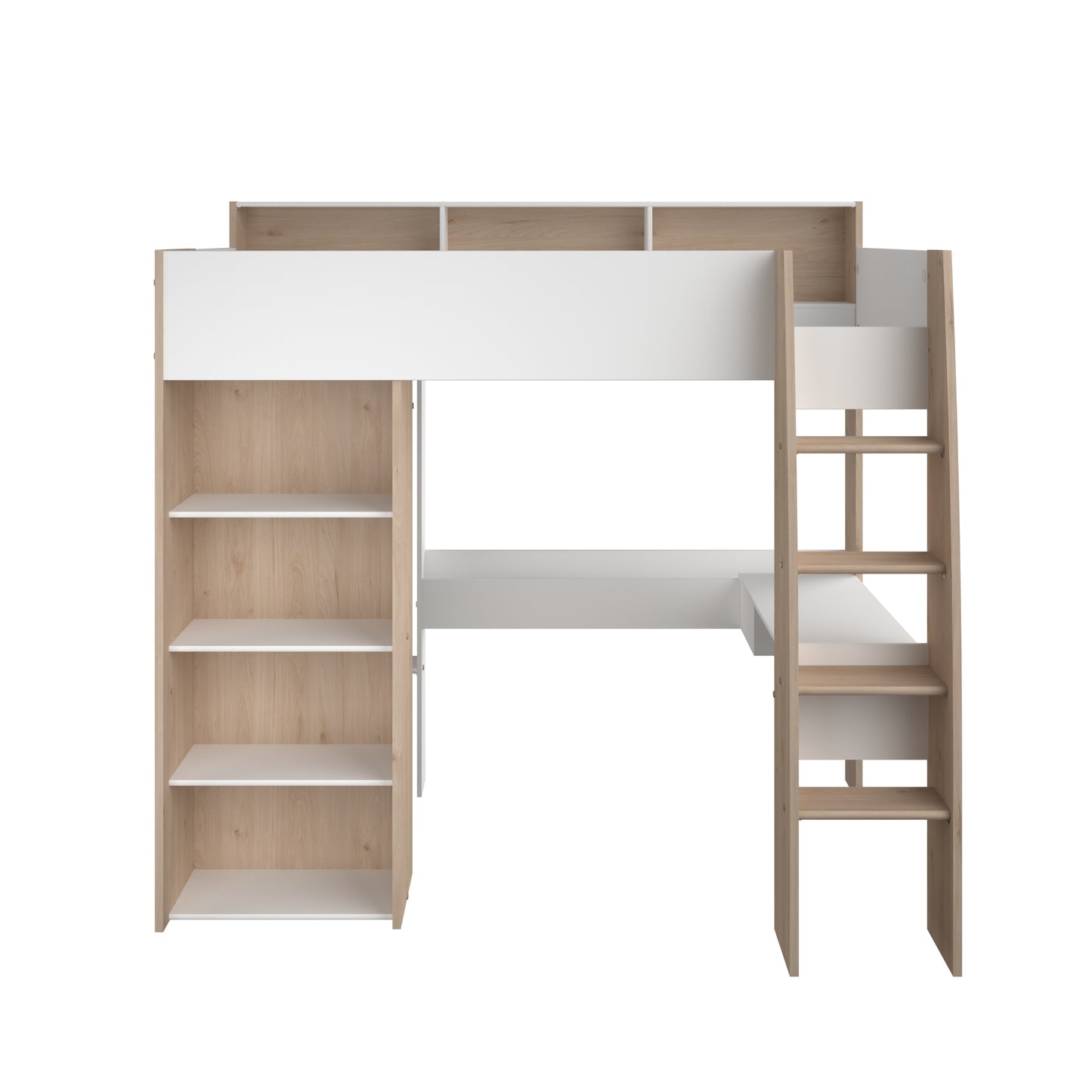 Parisot Shelter High Sleeper with Desk and Wardrobe