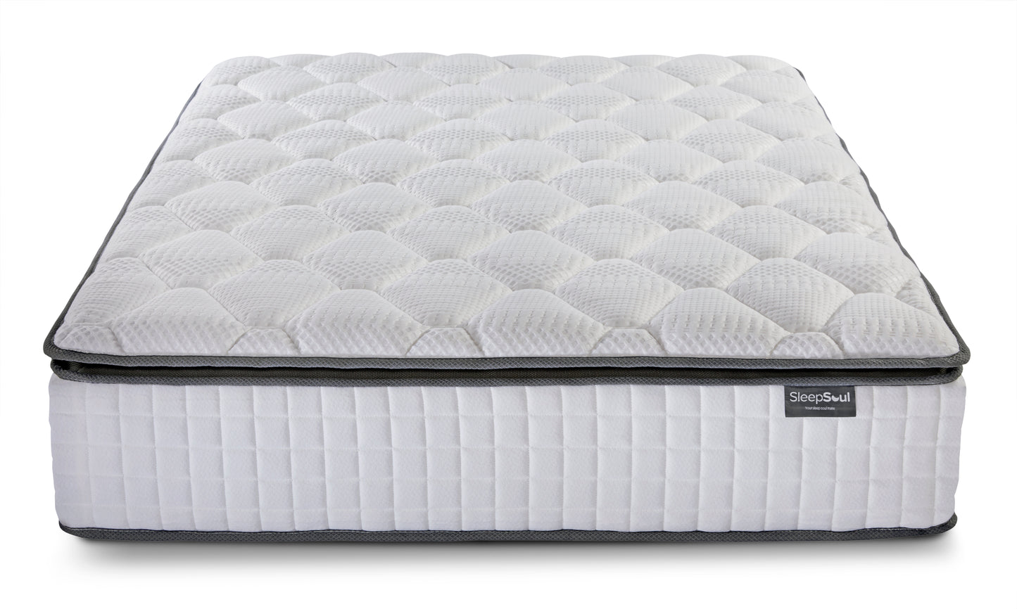 SleepSoul Bliss 800 Pocket Memory Pillow Top Mattress