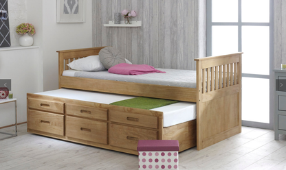 Amani Captains Bed with Trundle and Storage