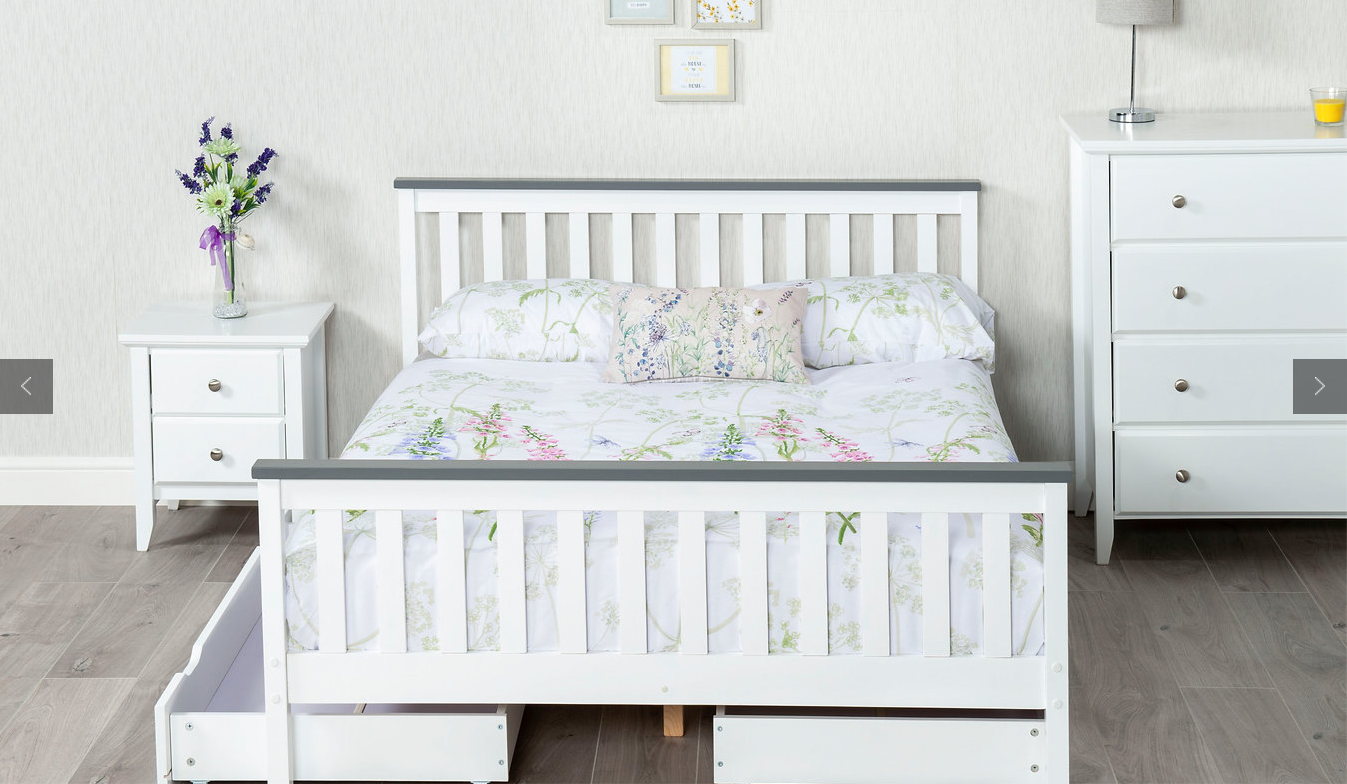 Amani Shanghai Bed White