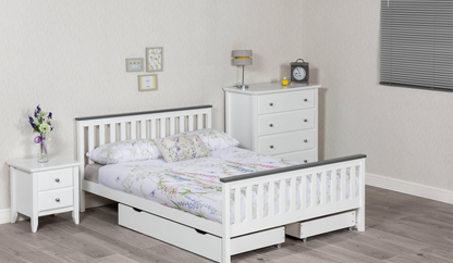 Amani Shanghai Bed White