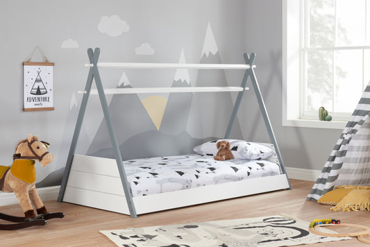 Birlea Kids Teepee Bed White and Grey