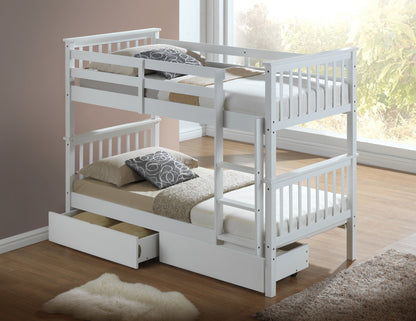 Artisan Detachable Wooden Bunk Bed with Storage