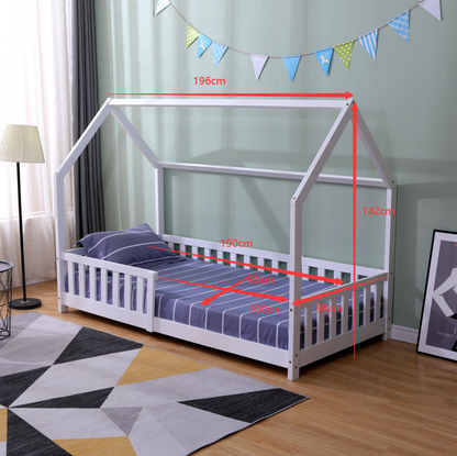 Flair Furnishings Explorer Playhouse Bed with Rails