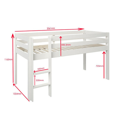 Noomi Nora Solid Wood Midsleeper