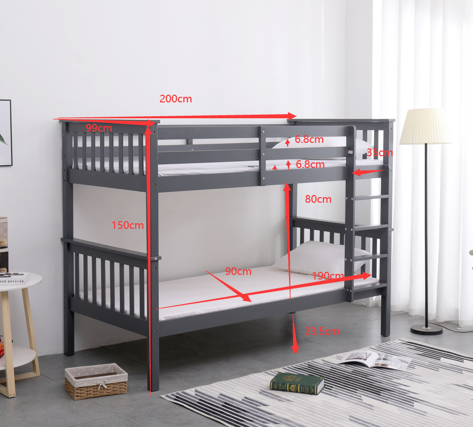 Flair Furnishings Zoom Detachable Bunk Bed